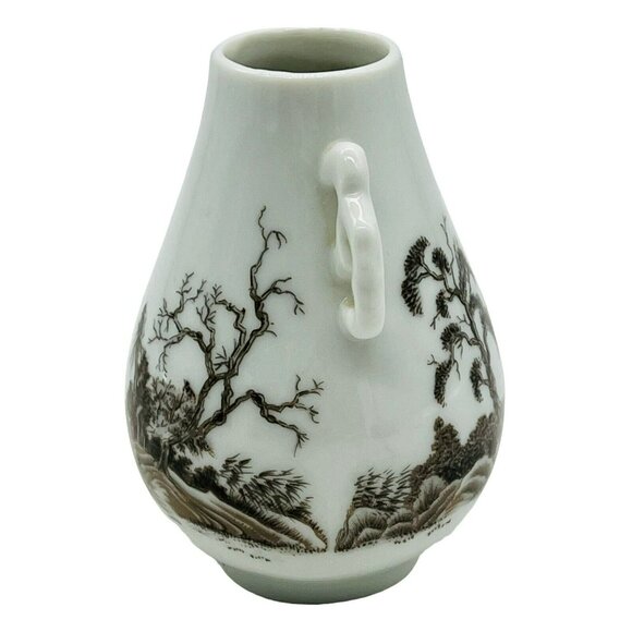 Franklin Mint Asian Forest Mini Imperial Collection Dynasty Vase 1980 Japan 3.5” - Picture 5 of 9